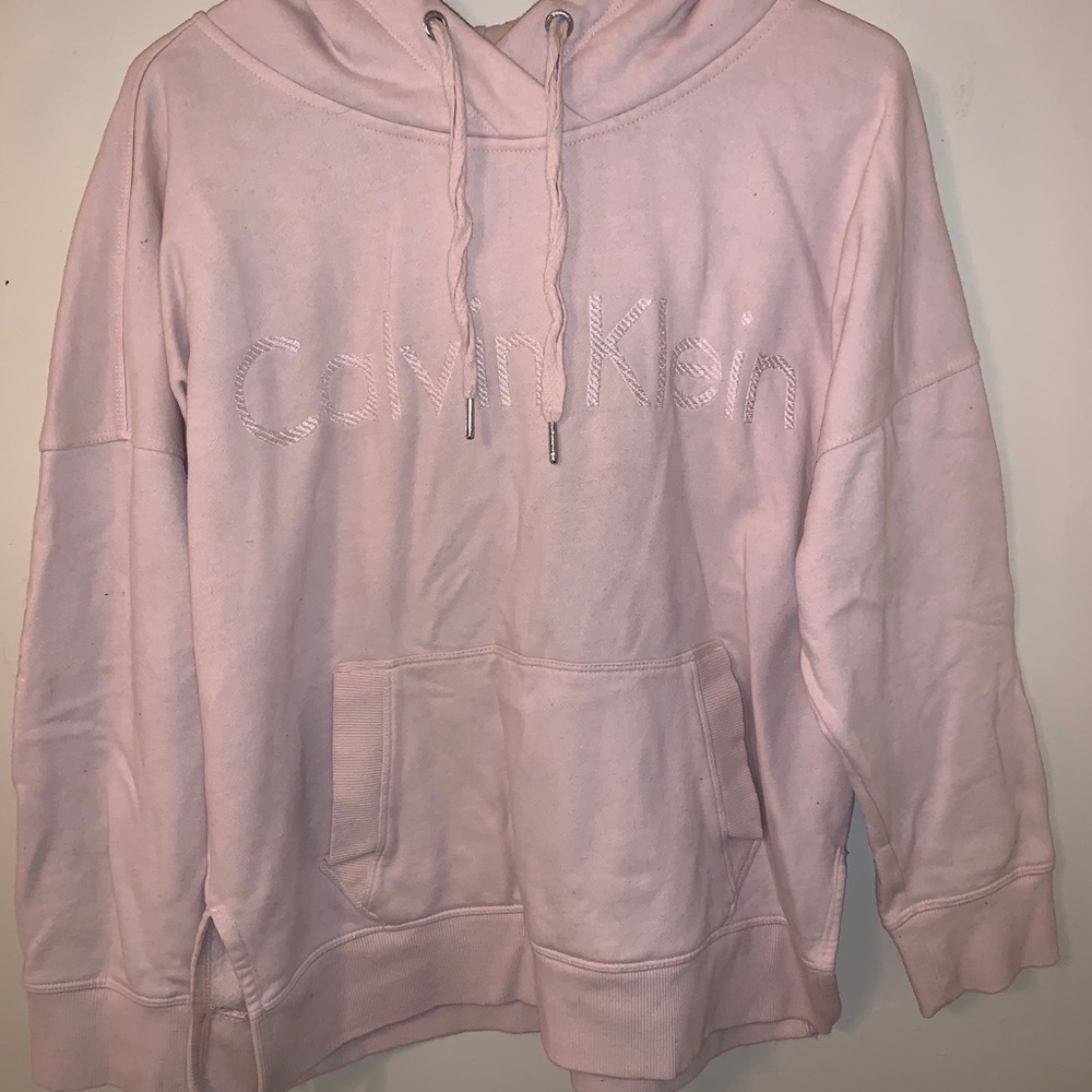 Calvin Klein light pink hoodie - Picture 4 of 8